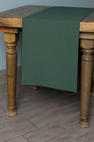 Classic Solid Forest Green table runner
